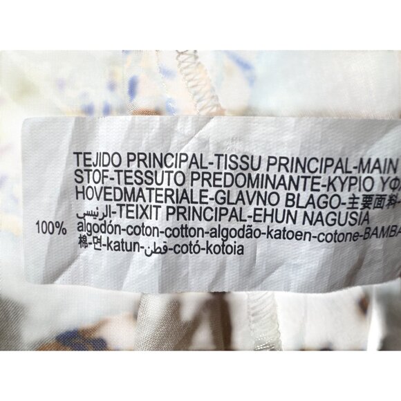 ZARA Halter Neck M Dress Paisley Print Cotton Lightweight Flowy A-Line - Picture 14 of 15